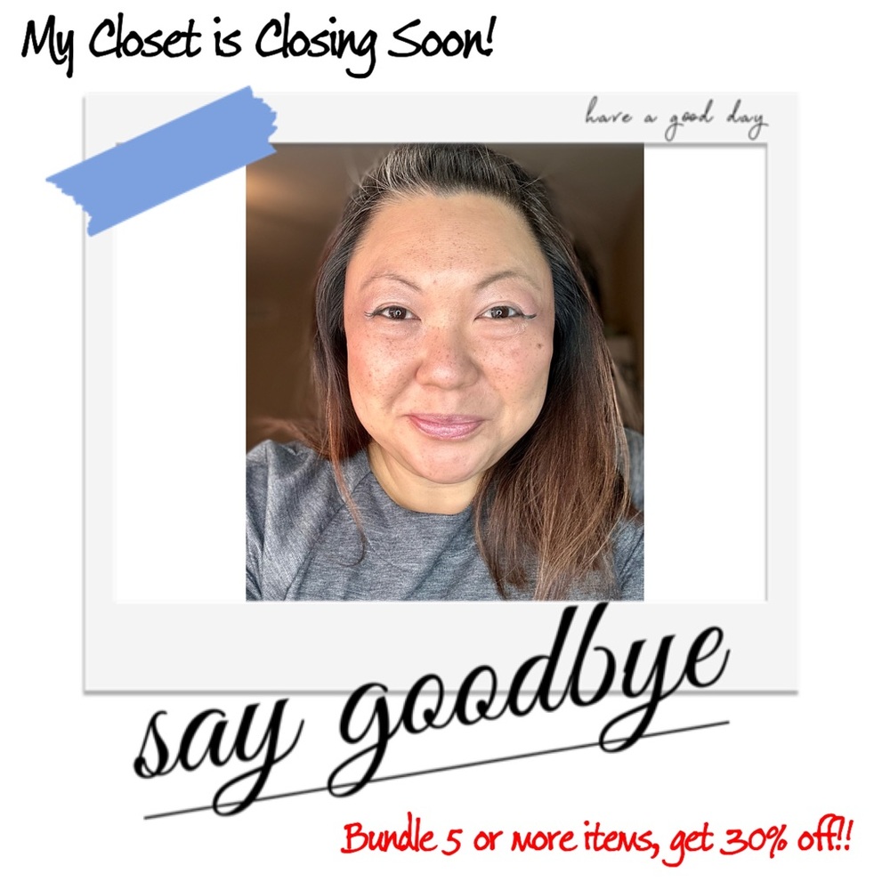I’m closing out my closet!